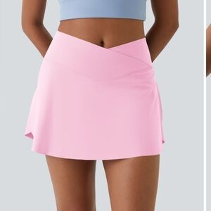 NWT HALARA Pink Mini Skort
